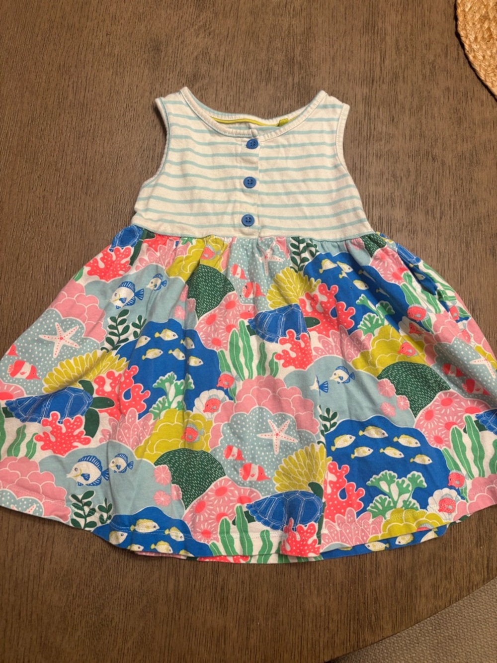 Mini Boden Dress Sea Life size:2-3y